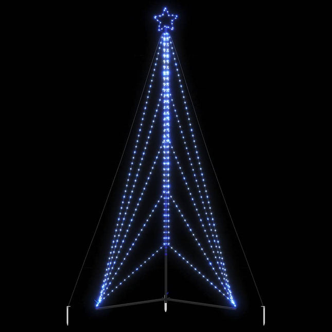 LED-juletræ 615 LED'er 404,5 cm blåt lys