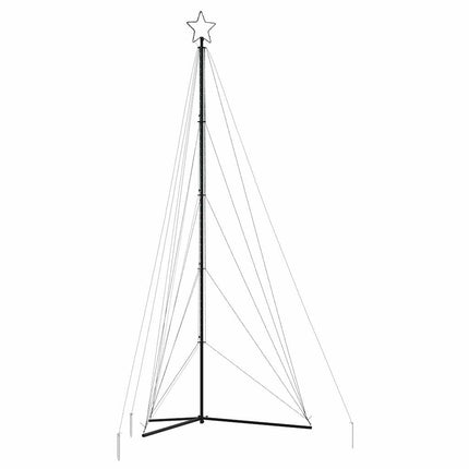 LED-juletræ 615 LED'er 404,5 cm farverigt lys