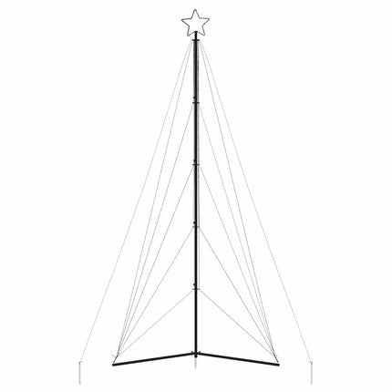LED-juletræ 615 LED'er 404,5 cm farverigt lys