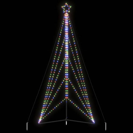 LED-juletræ 615 LED'er 404,5 cm farverigt lys