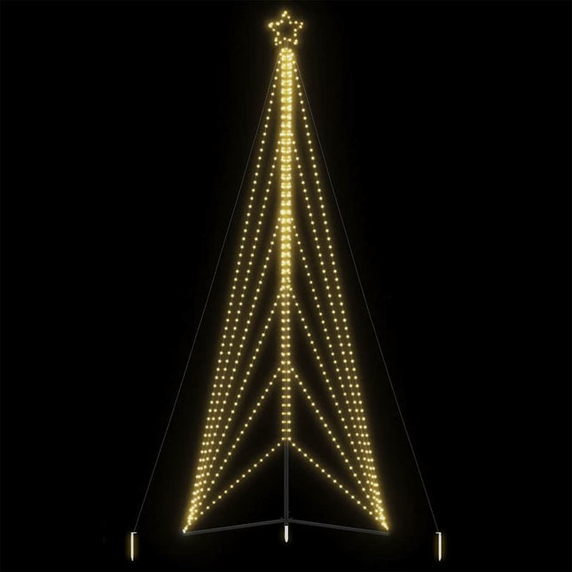 LED-juletræ 861 LED'er 478 cm varmt hvidt lys