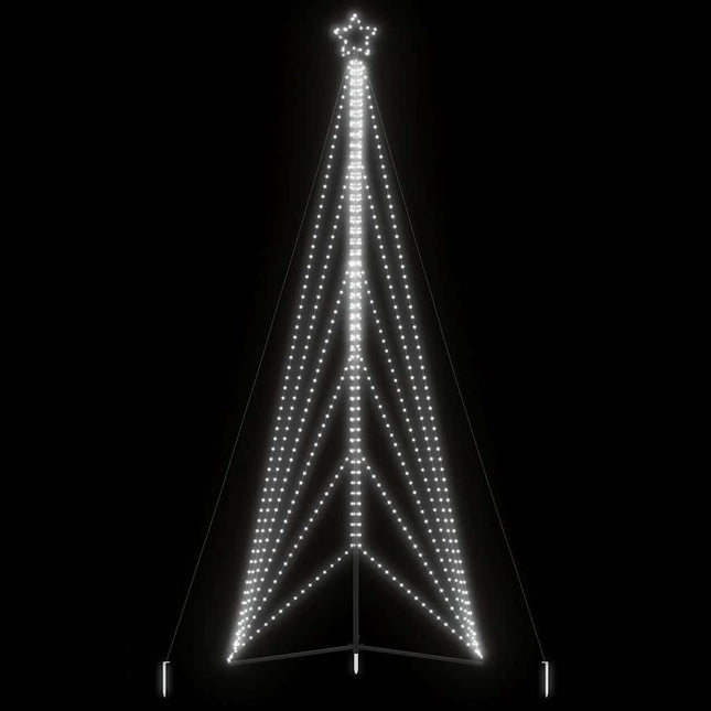 LED-juletræ 861 LED'er 478 cm koldt hvidt lys