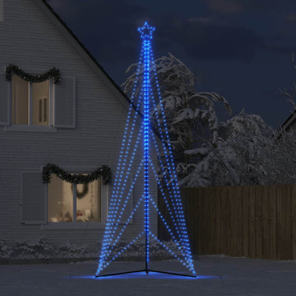 LED-juletræ 861 LED'er 478 cm blåt lys