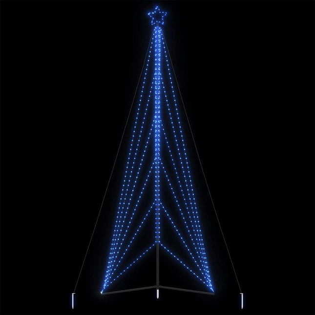 LED-juletræ 861 LED'er 478 cm blåt lys