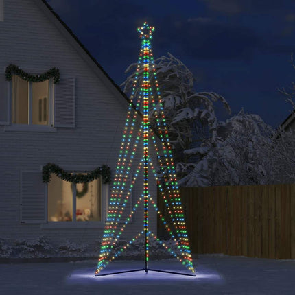 LED-juletræ 861 LED'er 478 cm farverigt lys