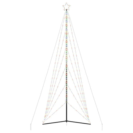 LED-juletræ 861 LED'er 478 cm farverigt lys