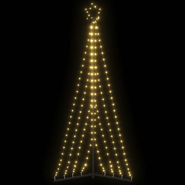 LED-juletræ 339 LED'er 187 cm varmt hvidt lys