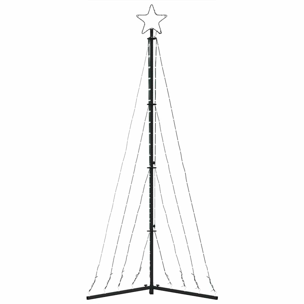 LED-juletræ 339 LED'er 187 cm koldt hvidt lys