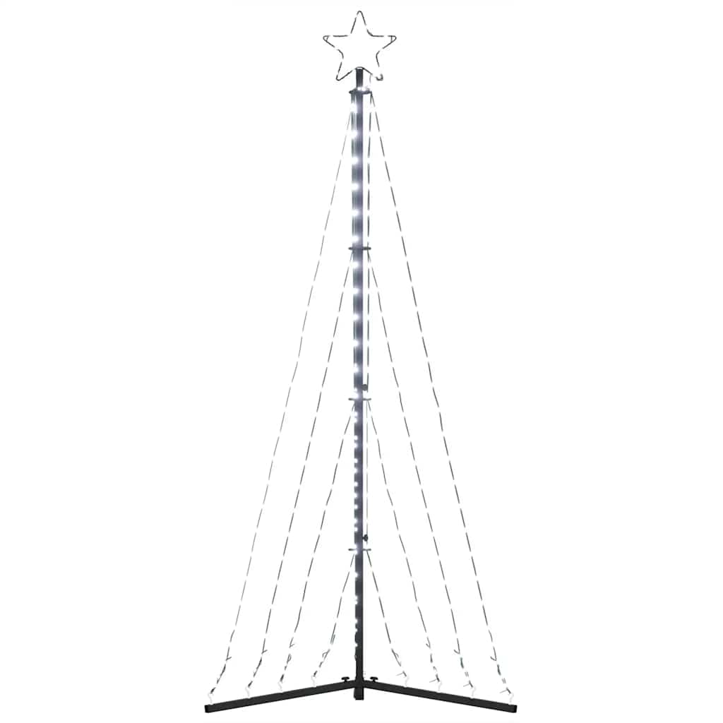 LED-juletræ 339 LED'er 187 cm koldt hvidt lys
