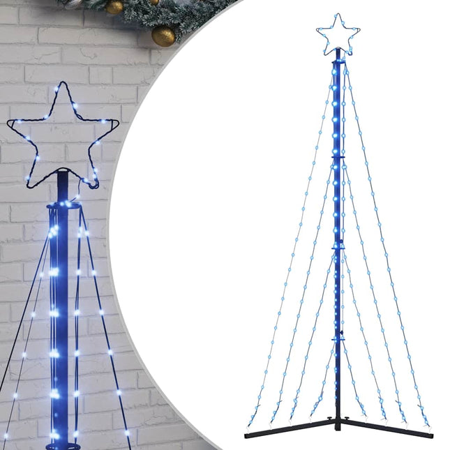LED-juletræ 339 LED'er 187 cm koldt hvidt lys