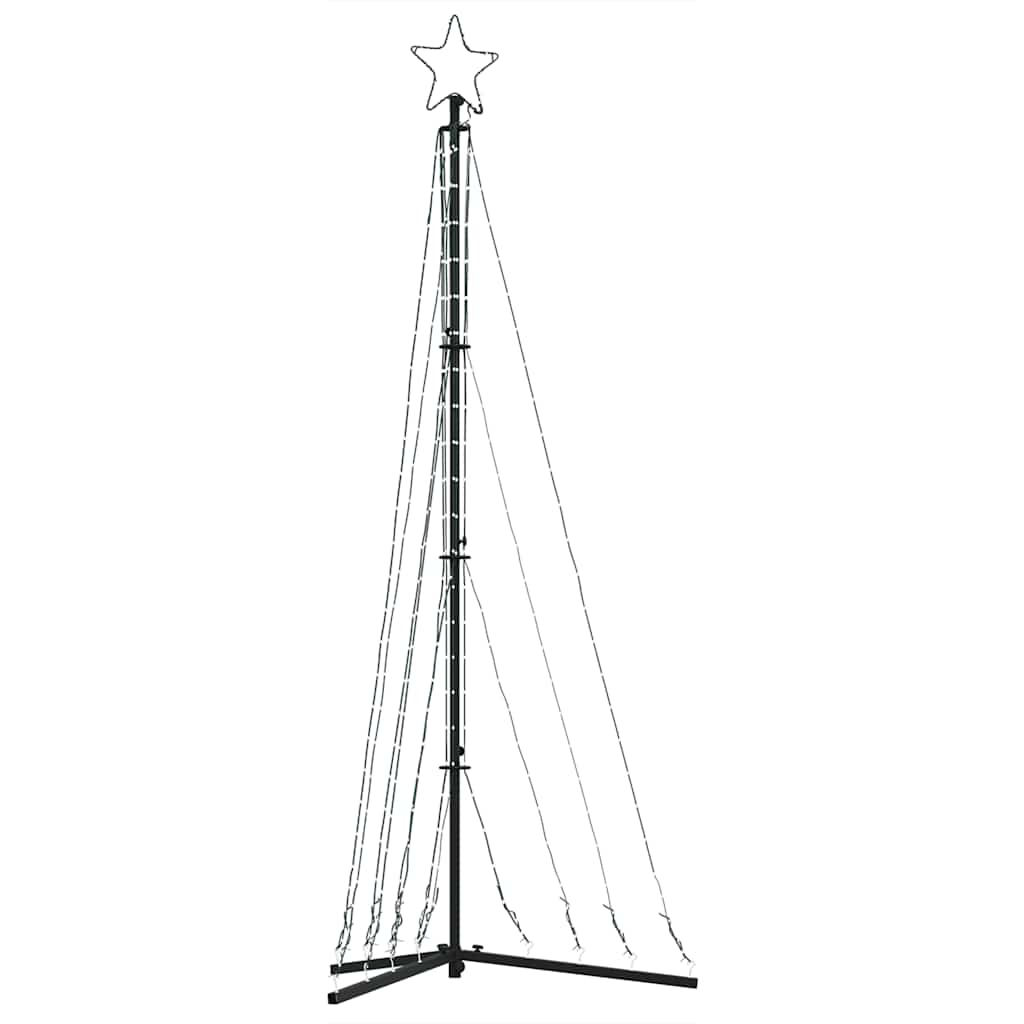LED-juletræ 339 LED'er 187 cm koldt hvidt lys