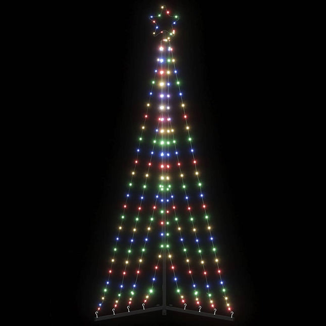 LED-juletræ 339 LED'er 187 cm farverigt lys