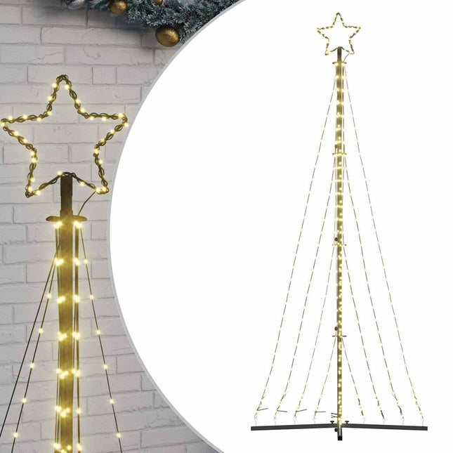 LED-juletræ 447 LED'er 250 cm varmt hvidt lys