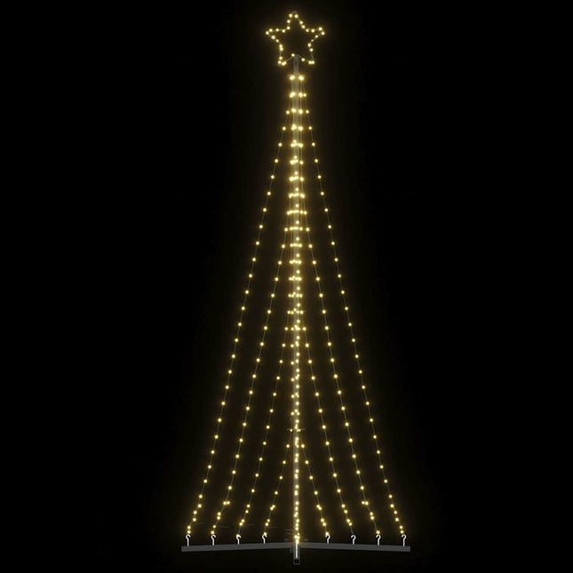 LED-juletræ 447 LED'er 250 cm varmt hvidt lys