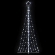 LED-juletræ 447 LED'er 250 cm koldt hvidt lys