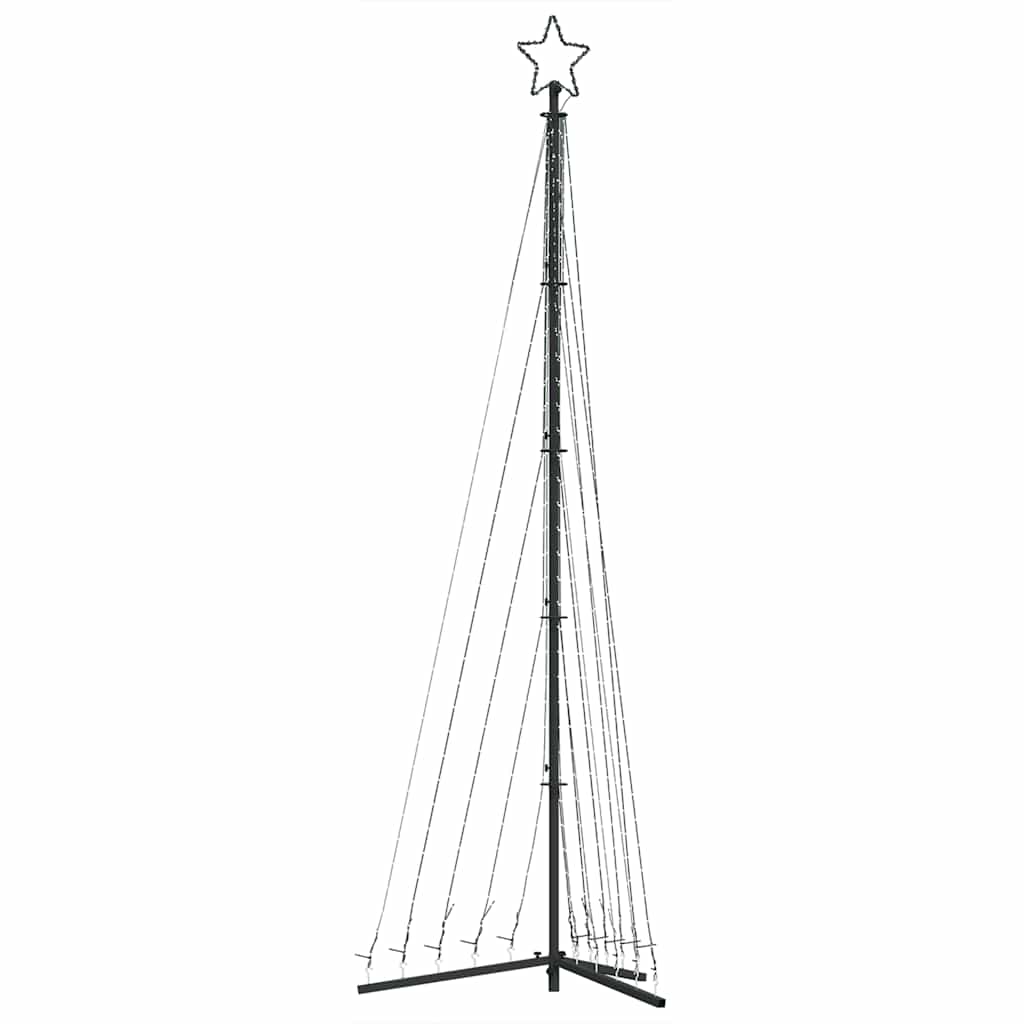 LED-juletræ 495 LED'er 300,5 cm farverigt lys