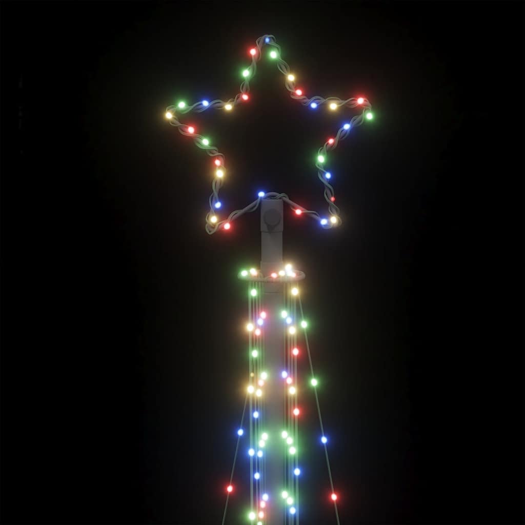 LED-juletræ 495 LED'er 300,5 cm farverigt lys