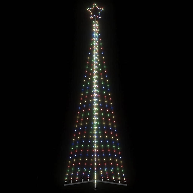 LED-juletræ 495 LED'er 300,5 cm farverigt lys