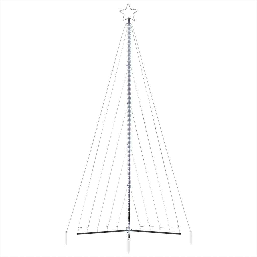 LED-juletræ 570 LED'er 399 cm koldt hvidt lys