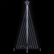 LED-juletræ 570 LED'er 399 cm koldt hvidt lys