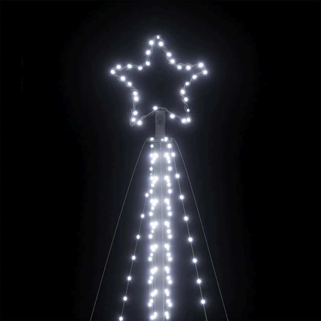 LED-juletræ 789 LED'er 476 cm koldt hvidt lys