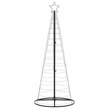 LED-juletræ 200 LED'er 180 cm koldt hvidt lys