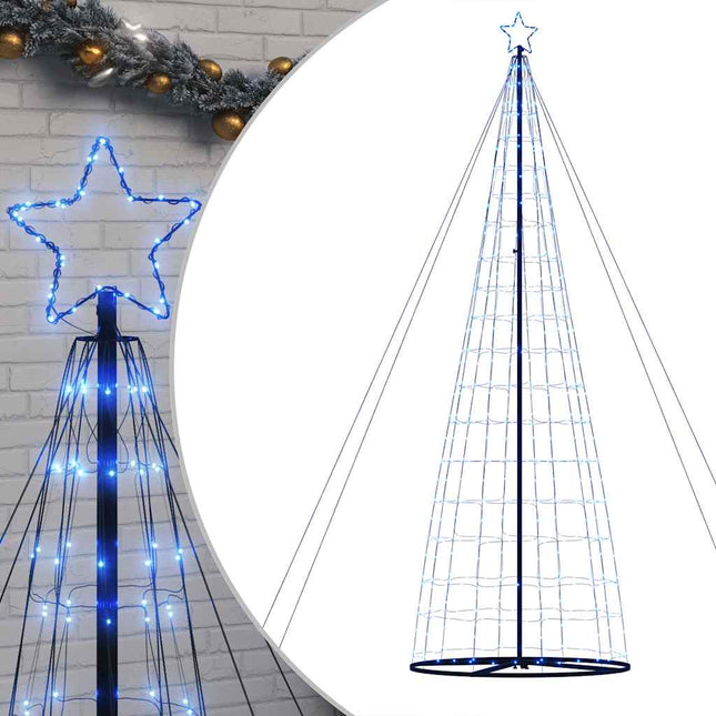 LED-juletræ 1534 LED'er 500 cm blåt lys