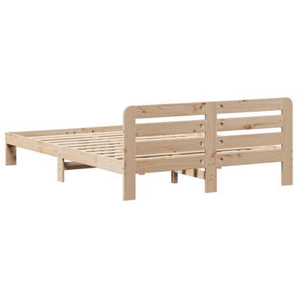 sengeramme uden madras 120x200 cm massivt fyrretræ