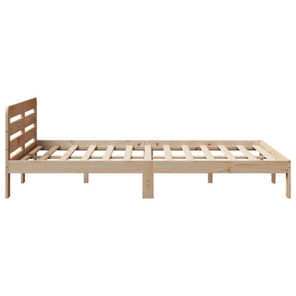 sengeramme uden madras 150x200 cm massivt fyrretræ