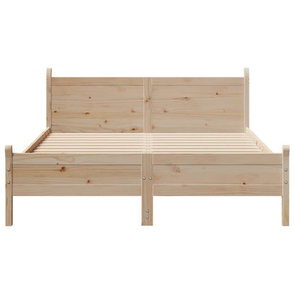 sengeramme uden madras 160x200 cm massivt fyrretræ