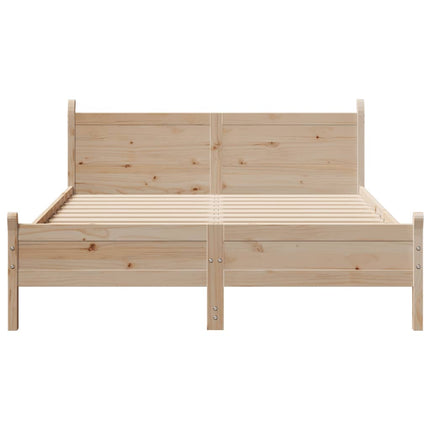 sengeramme uden madras 140x200 cm massivt fyrretræ