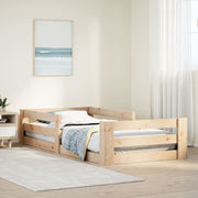 sengeramme uden madras 70x140 cm massivt fyrretræ