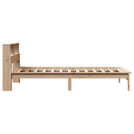seng med reol uden madras 90x190 cm massivt fyrretræ
