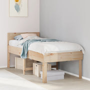 sengeramme uden madras 80x200 cm massivt fyrretræ