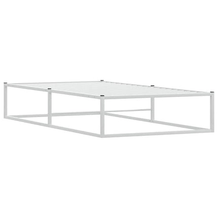 sengeramme uden madras 90x200 cm metal hvid