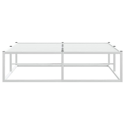 sengeramme uden madras 120x200 cm metal hvid
