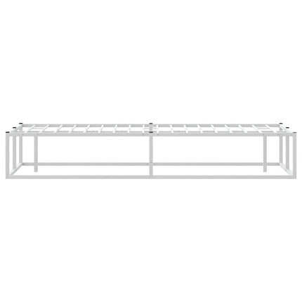 sengeramme uden madras 120x200 cm metal hvid
