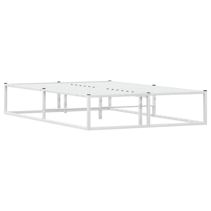 sengeramme uden madras 120x200 cm metal hvid