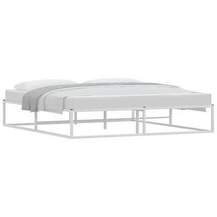sengeramme uden madras 180x200 cm metal hvid