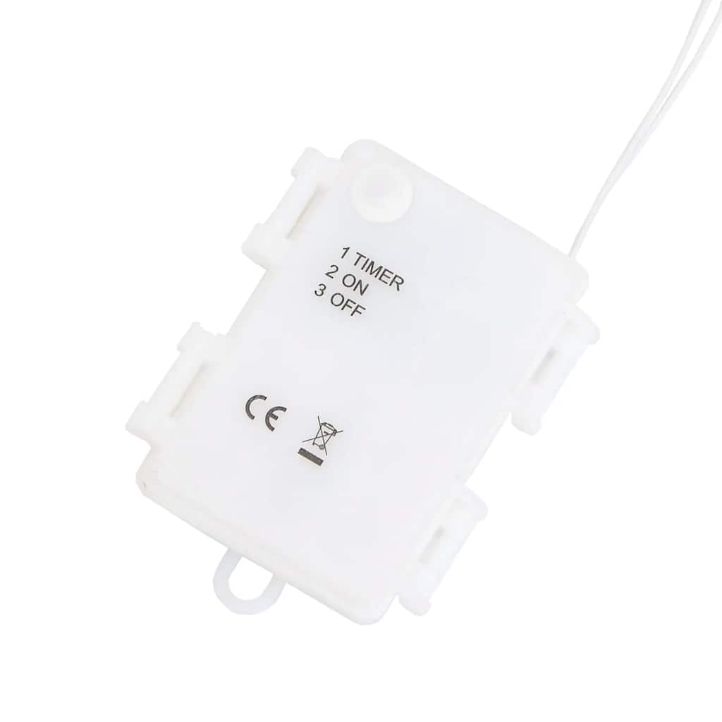 Julelys julemandens silhuet 2 stk 35 LED'er varm hvid