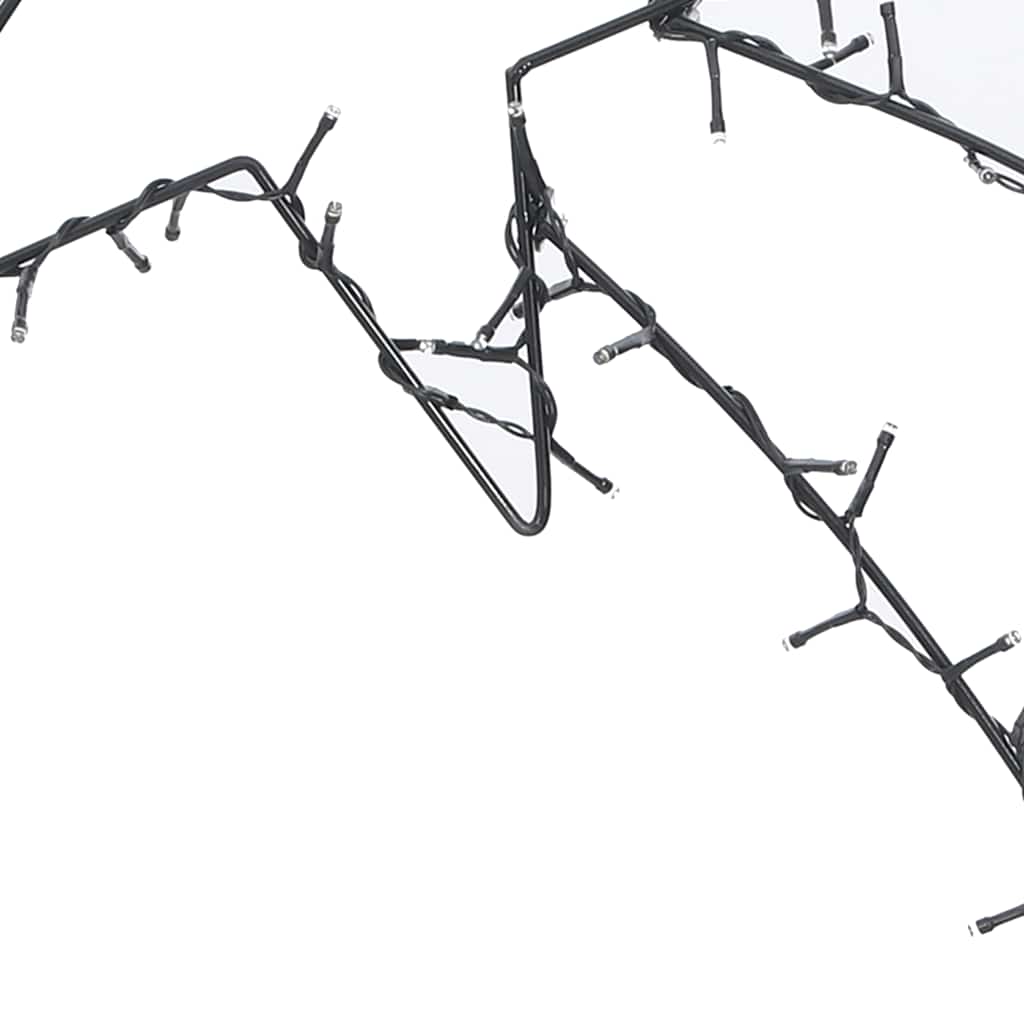 Julelys stjerneskud silhuet 115 LED'er varm hvid