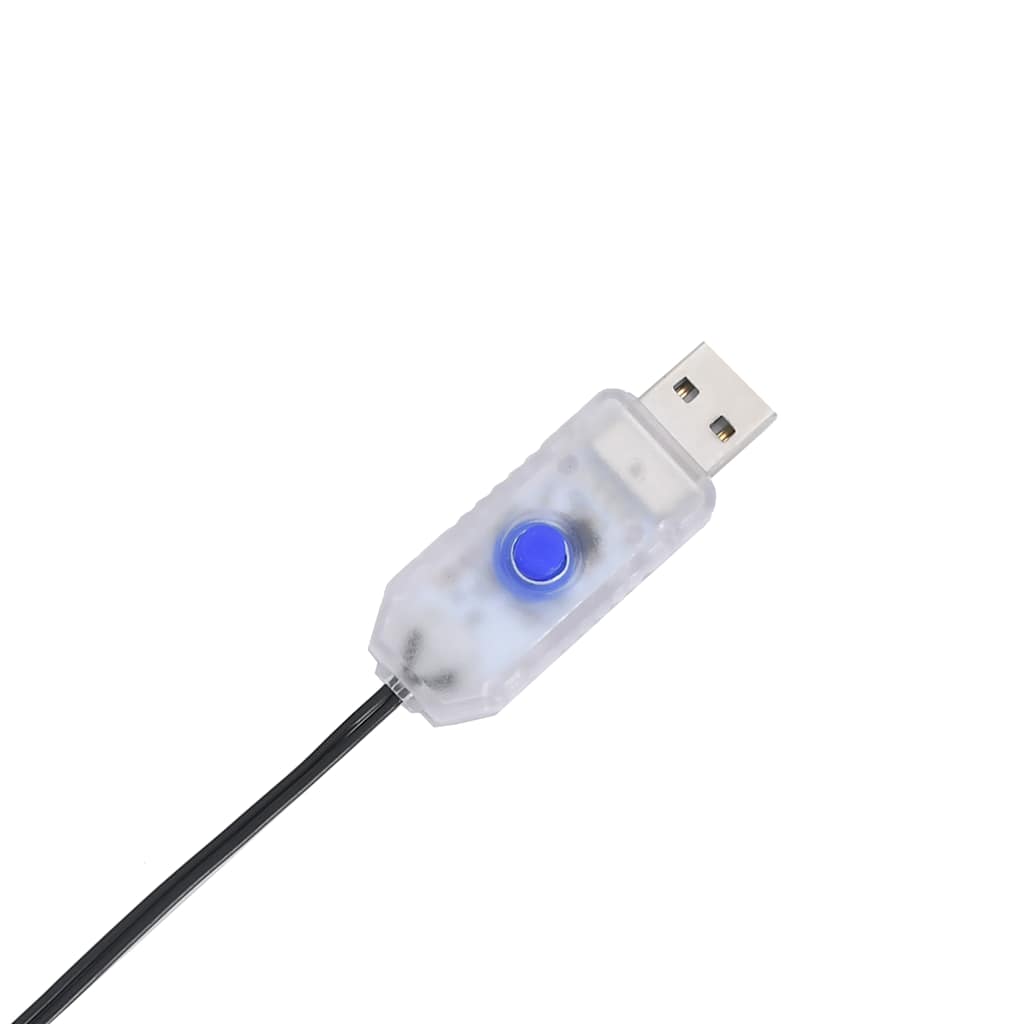 Julelys stjerneskud silhuet 115 LED'er varm hvid