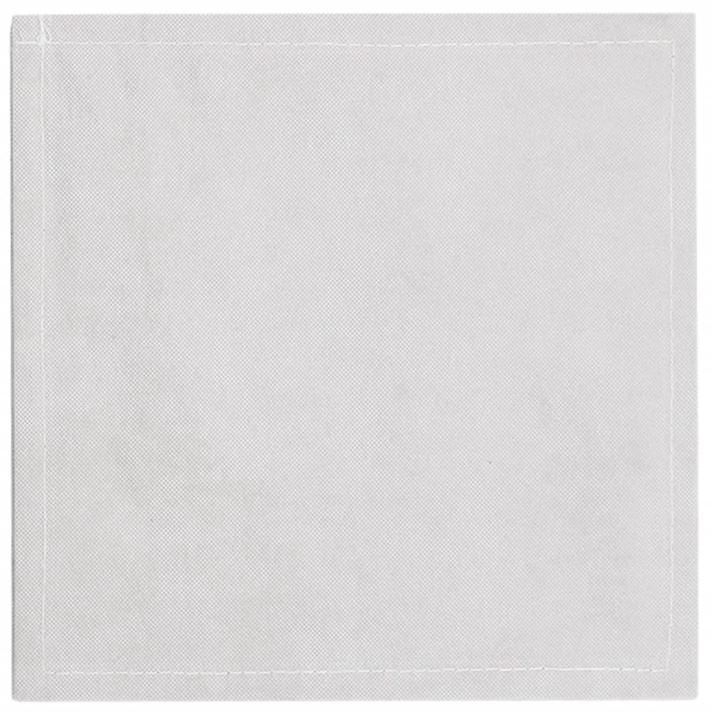 opbevaringskasser 10 stk. 32x32x32 cm foldbare stof cremefarvet