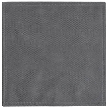 opbevaringskasser 4 stk. 32x32x32 cm foldbare stof grå