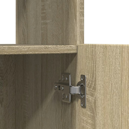 højskab 63x33x140 cm konstrueret træ sonoma-eg