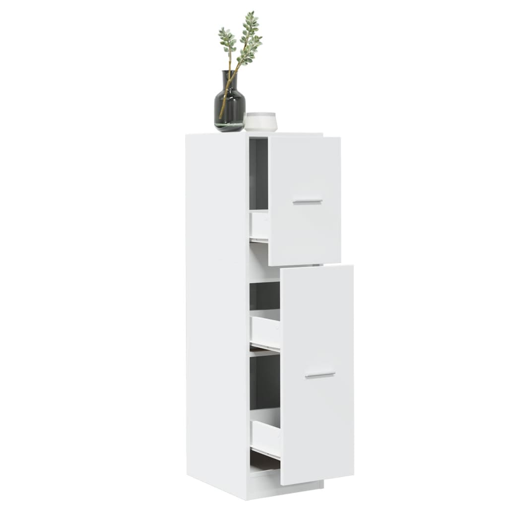 apotekerskab 30x41x118 cm konstrueret tr hvid