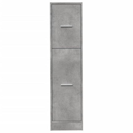 apotekerskab 30x41x118 cm konstrueret træ betongrå