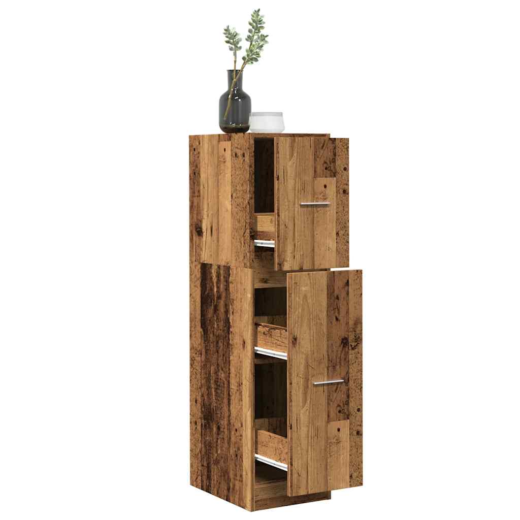 Apotekerskab 30X41X144,5 Cm Konstrueret Træ - Gammelt træ / 30 x 41 x 118 cm
