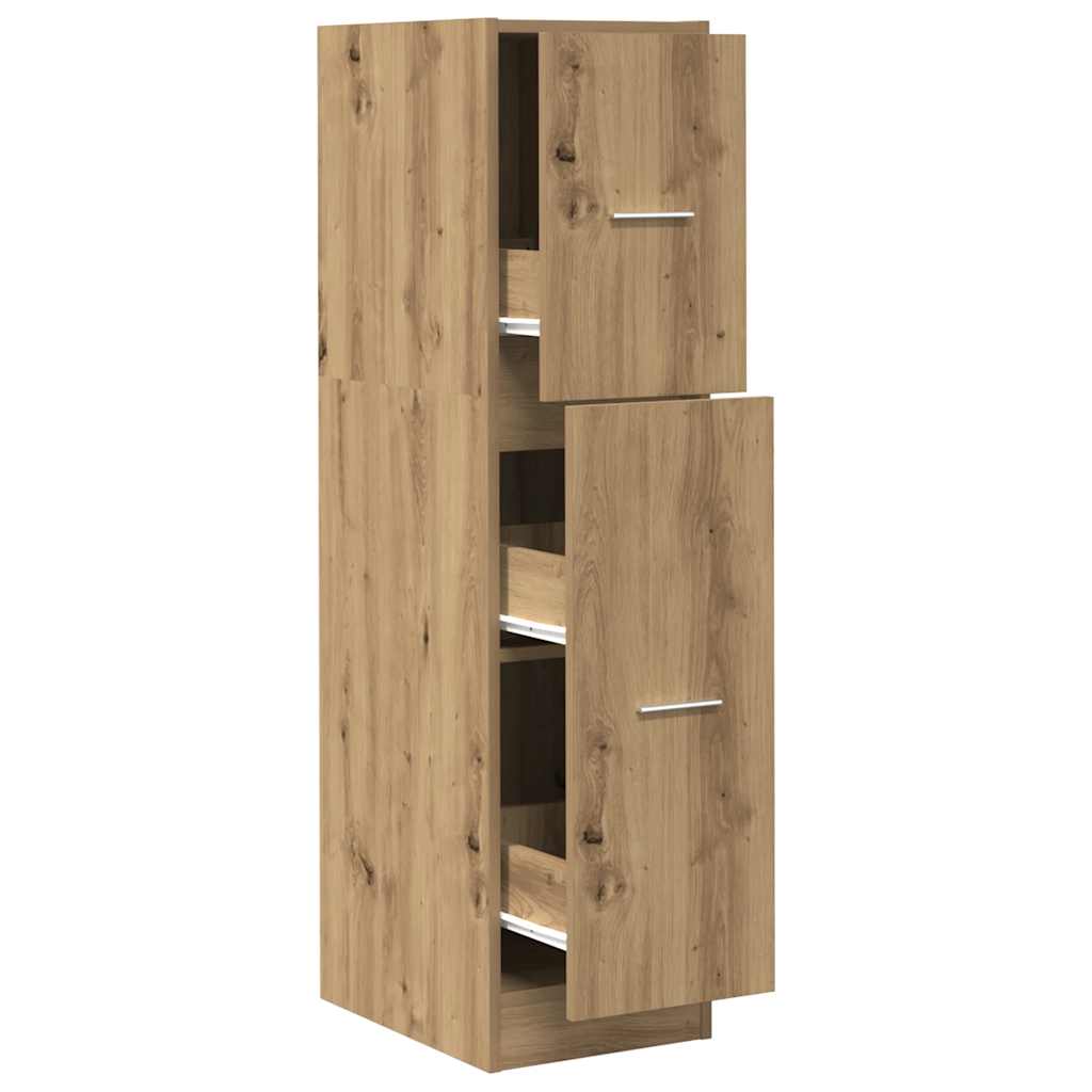 apotekerskab 30x41x118 cm konstrueret træ sonoma-eg billede