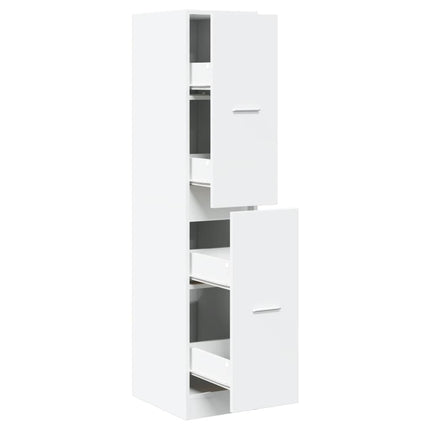 apotekerskab hvid 30x41x144,5 cm konstrueret træ